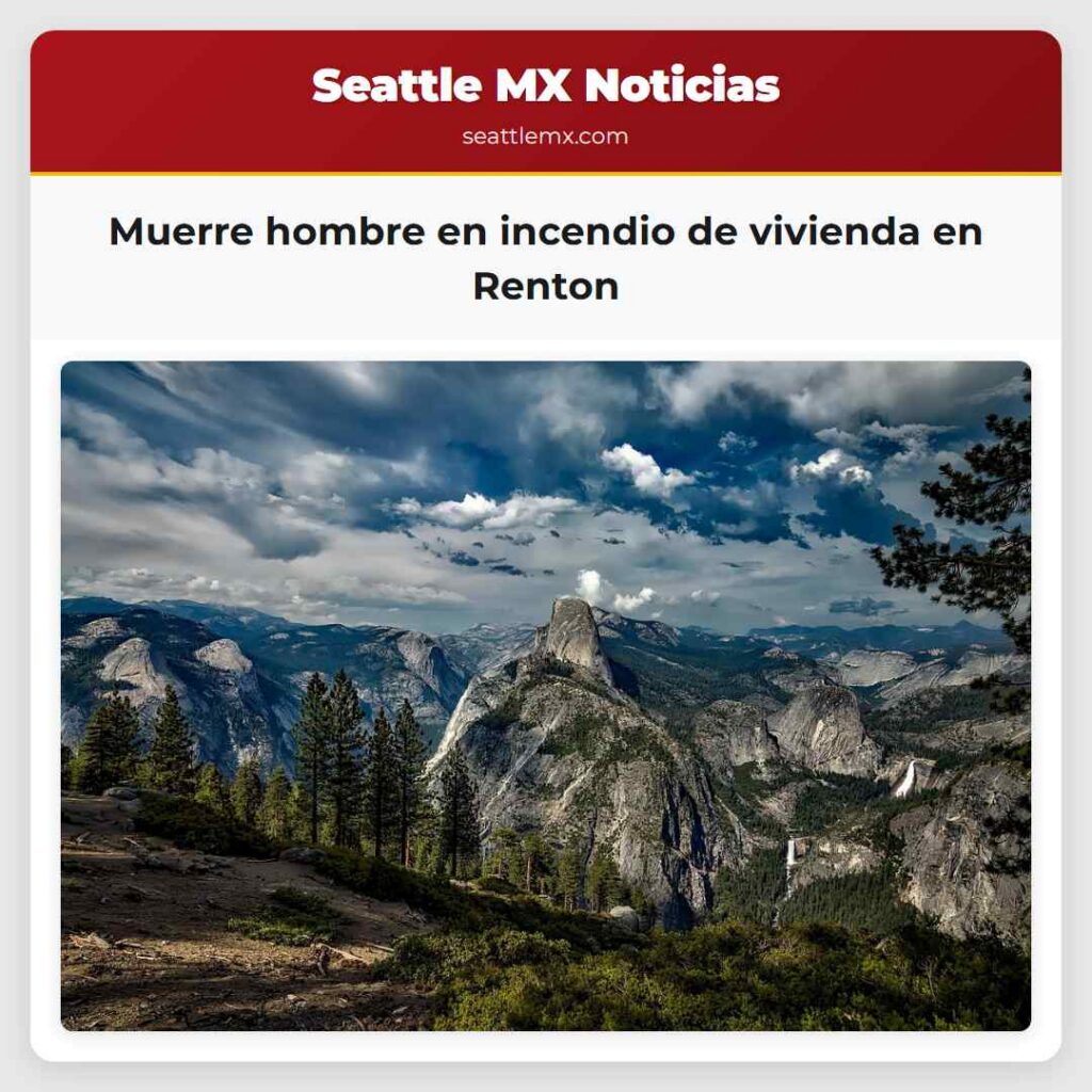 Muerre hombre en incendio de vivienda en Renton