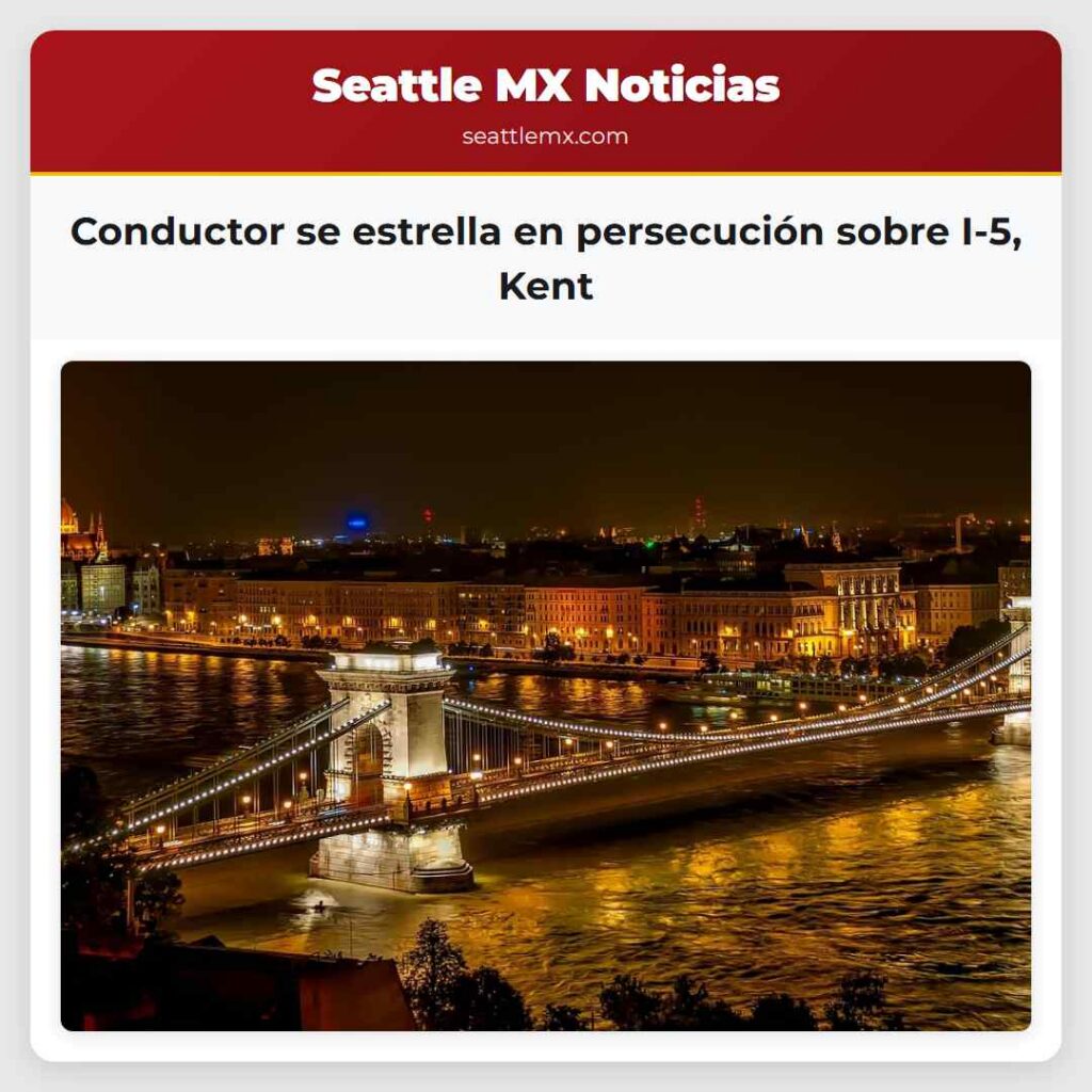 Conductor se estrella en persecución sobre I-5,