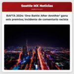 BAFTA 2024 One Battle After Another se lleva seis premios incidente con comentario racista desencadena disculpas