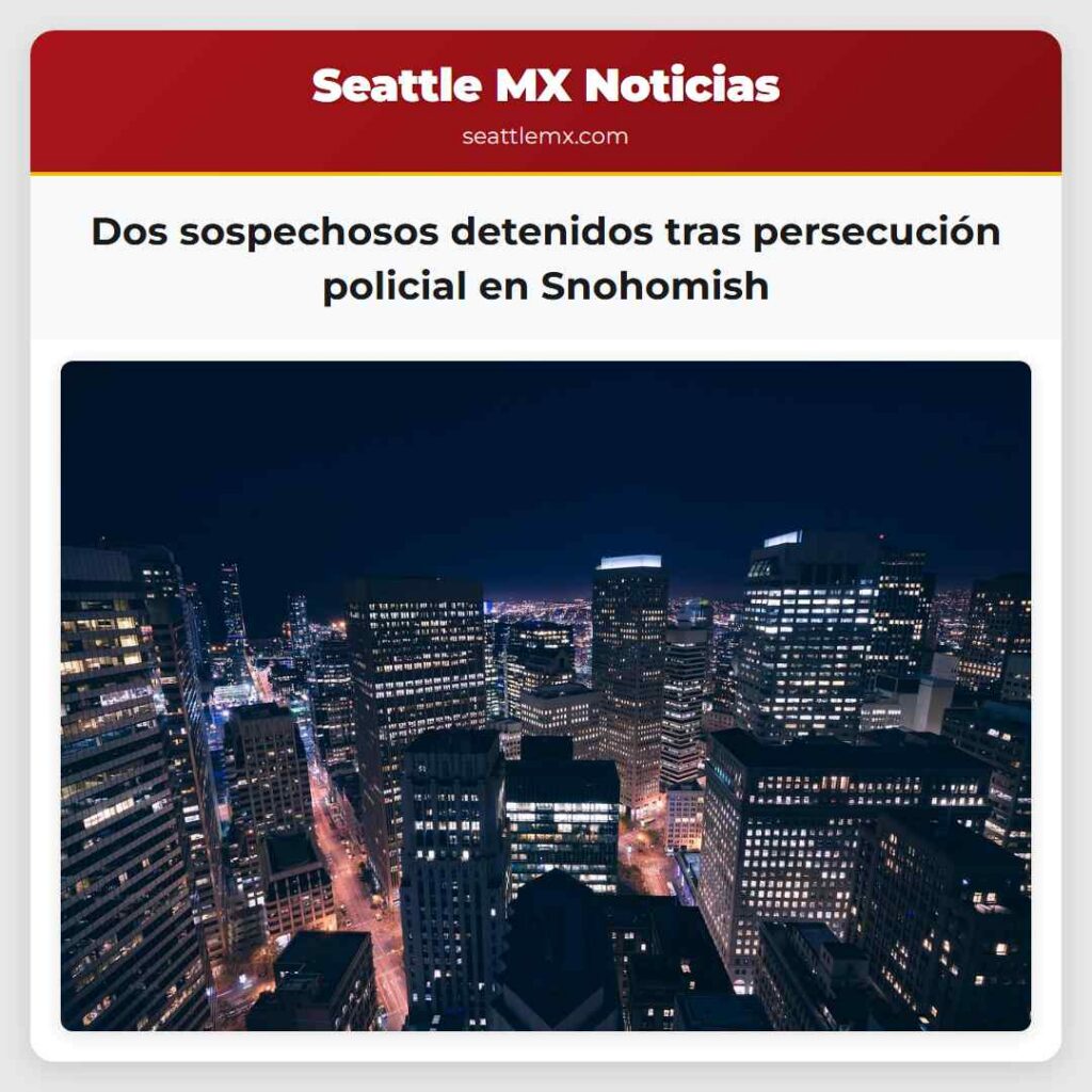 Dos sospechosos detenidos tras persecución