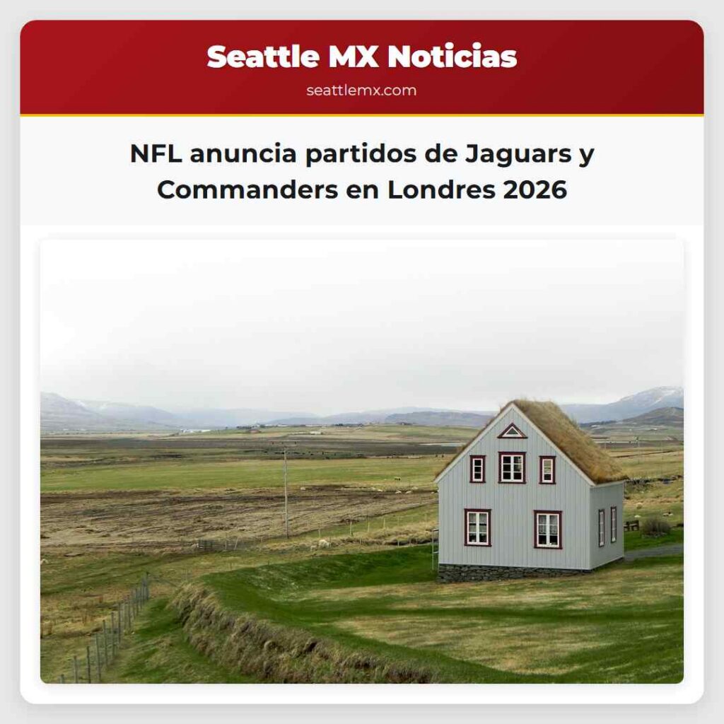 NFL anuncia partidos de Jaguars y Commanders en
