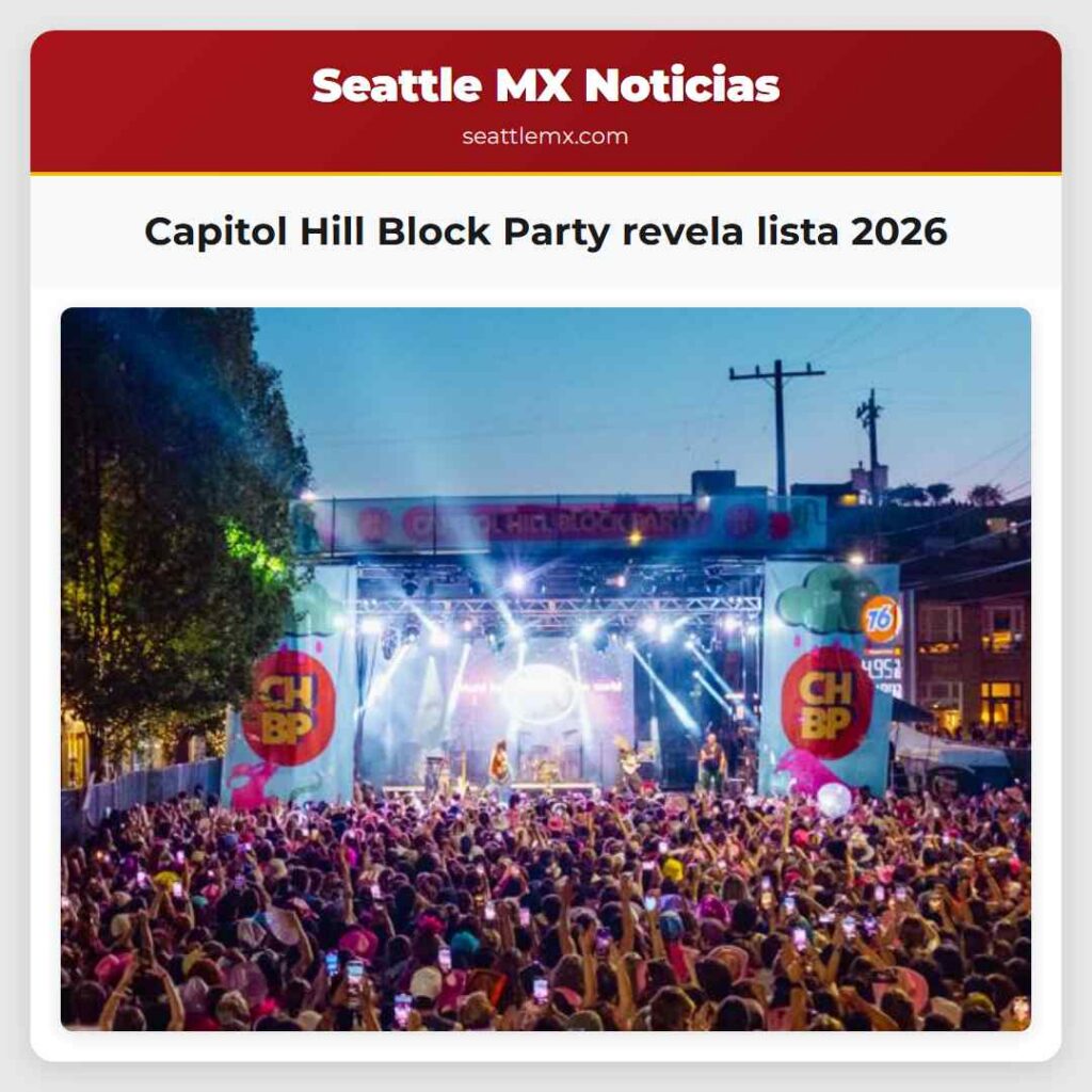 Capitol Hill Block Party revela lista 2026