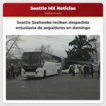 Los Seattle Seahawks reciben una despedida entusiasta de sus seguidores fieles en la mañana del domingo