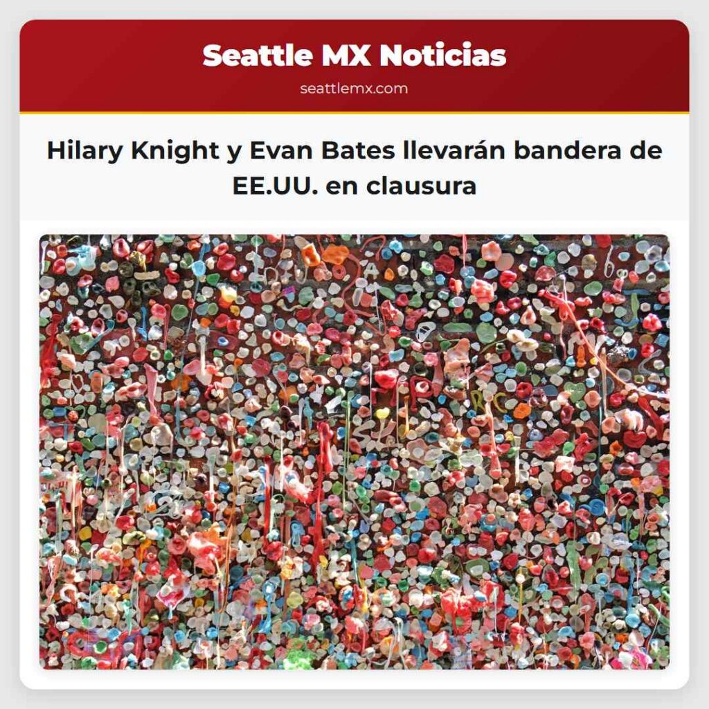 Hilary Knight y Evan Bates llevarán bandera de