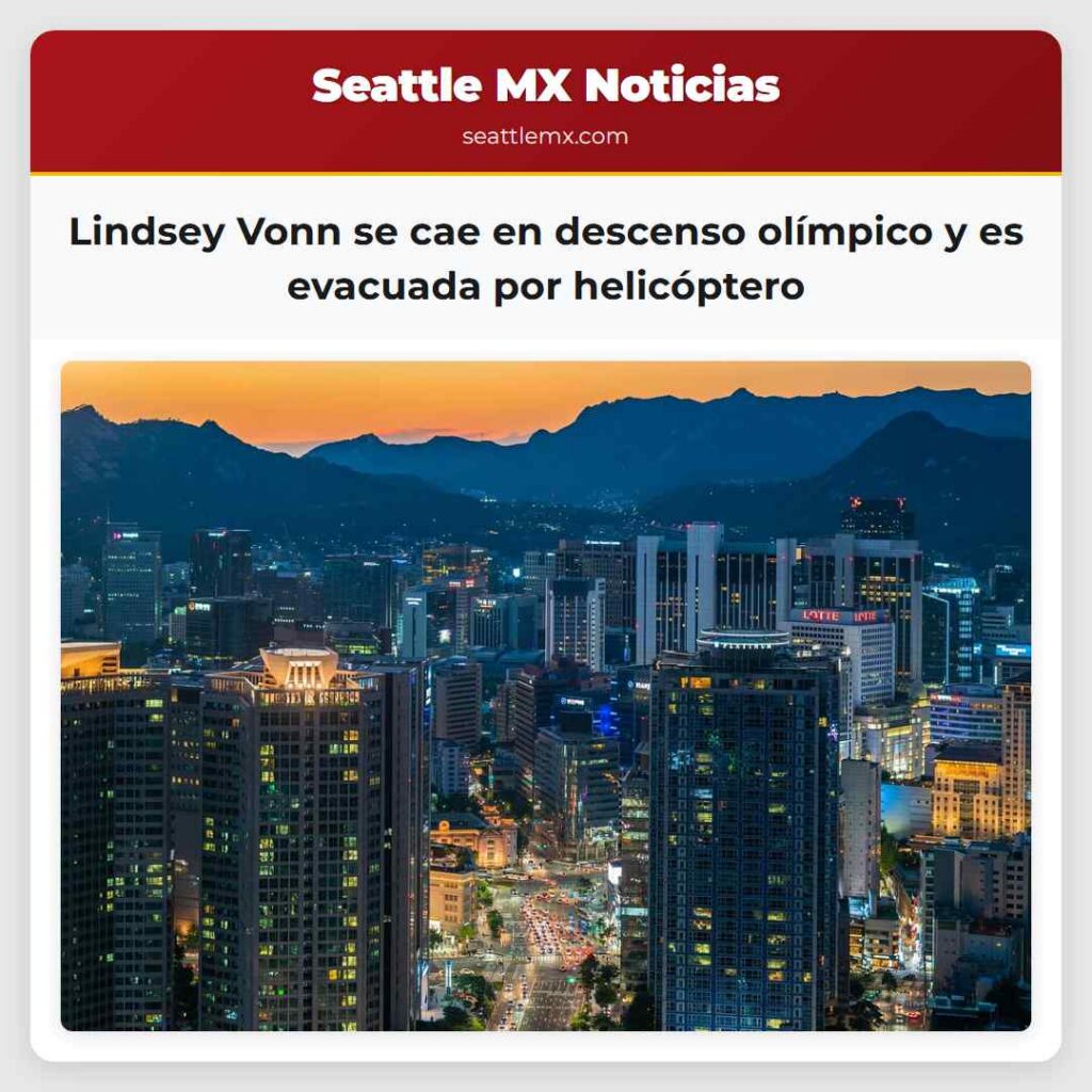 Lindsey Vonn se cae en descenso olímpico y es