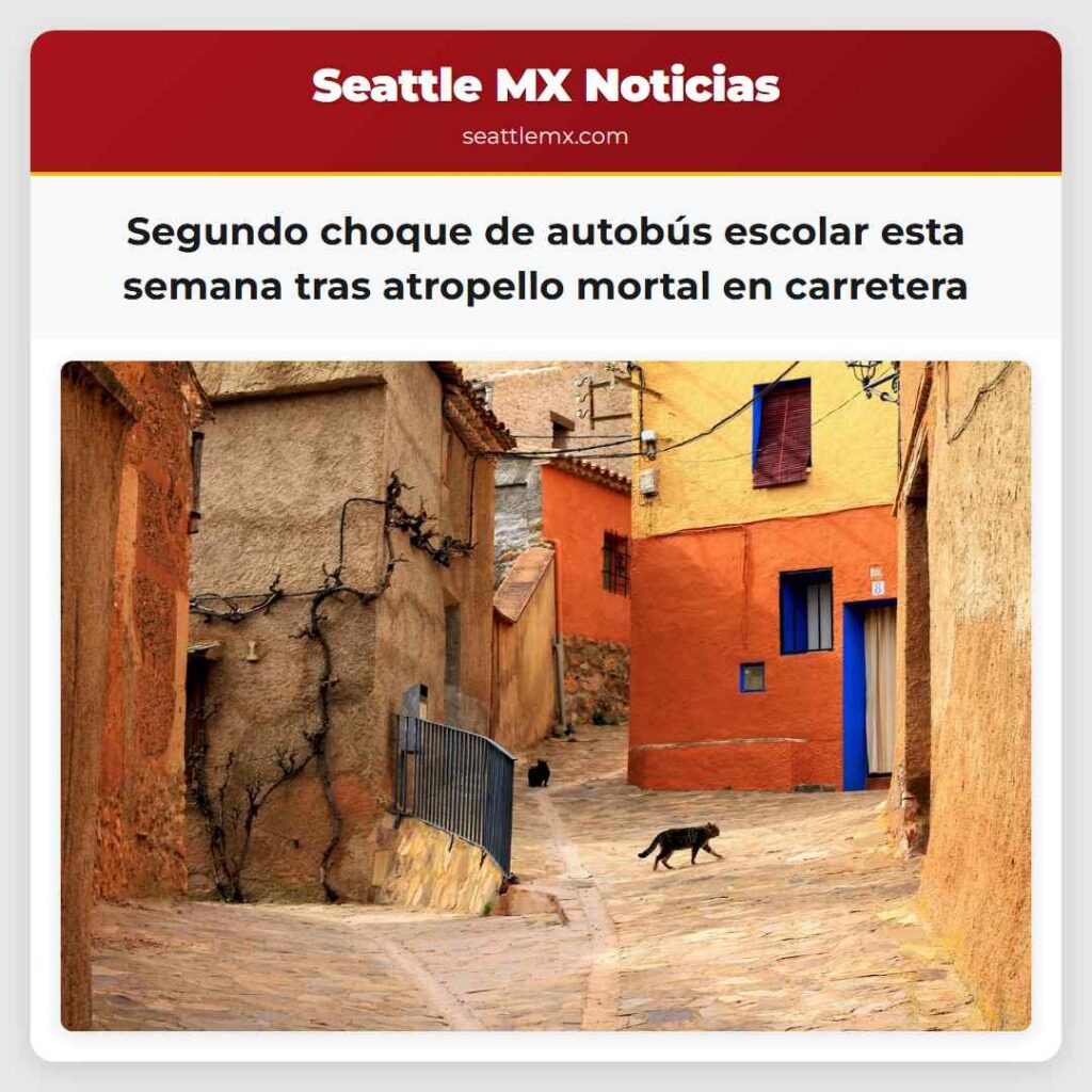 Segundo choque de autobús escolar esta semana