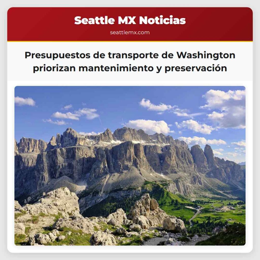 Presupuestos de transporte de Washington