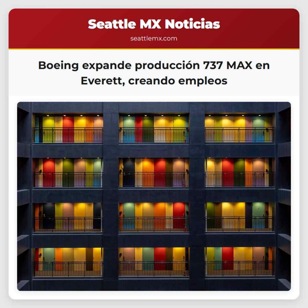 Boeing expande producción 737 MAX en Everett,