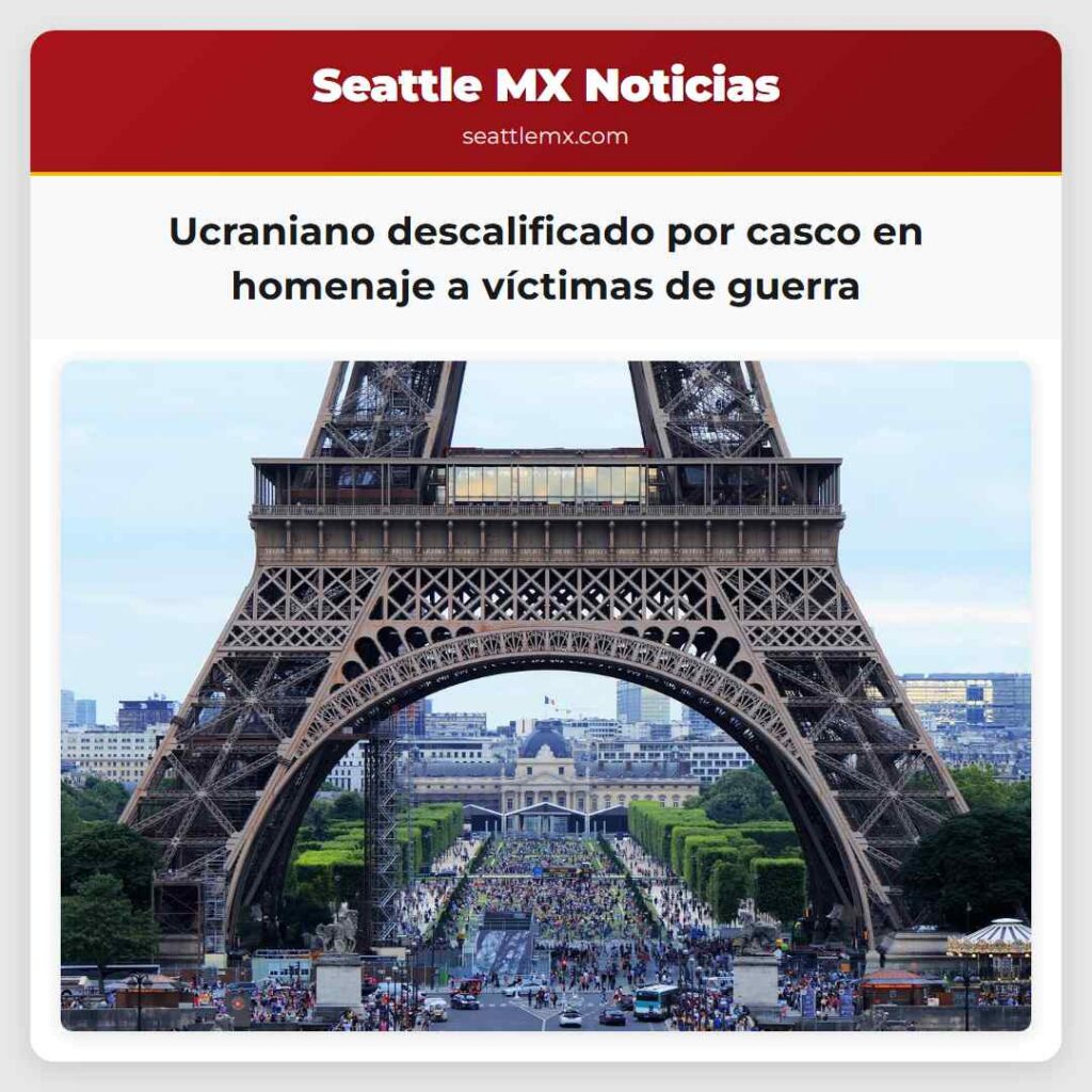 Ucraniano descalificado por casco en homenaje a