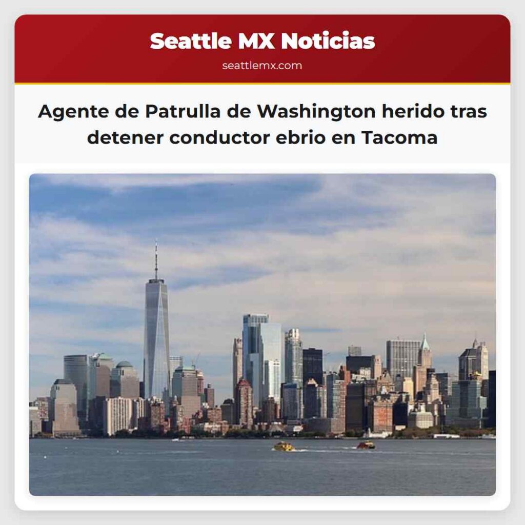 Agente de Patrulla de Washington herido tras