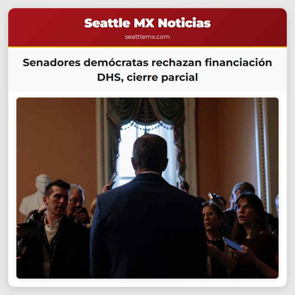 Senadores demócratas rechazan financiación DHS,