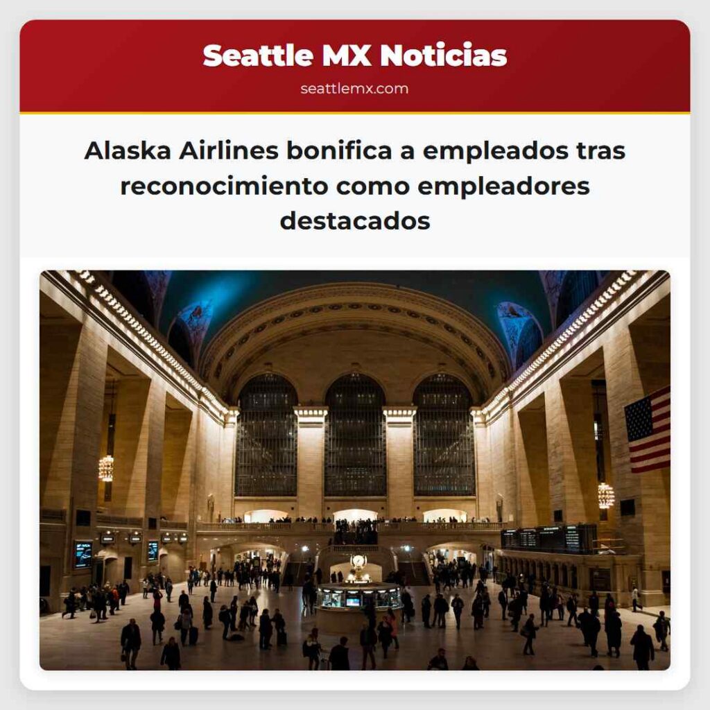 Alaska Airlines bonifica a empleados tras