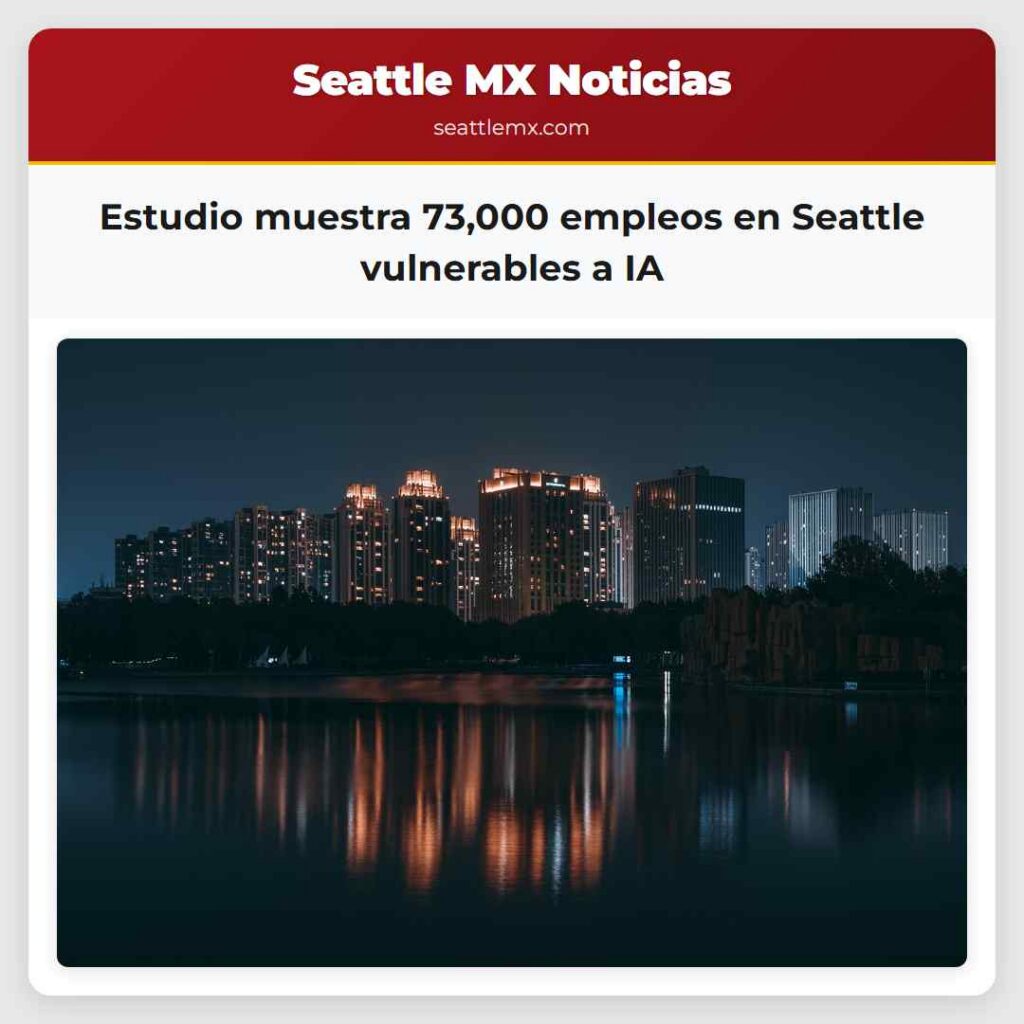 Estudio muestra 73,000 empleos en Seattle