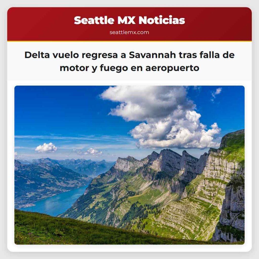 Delta vuelo regresa a Savannah tras falla de