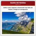 Delta enfrenta incidente grave en Savannah motor falla y llama consume hierba del aeropuerto