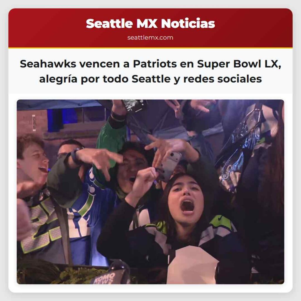 Seahawks vencen a Patriots en Super Bowl LX,