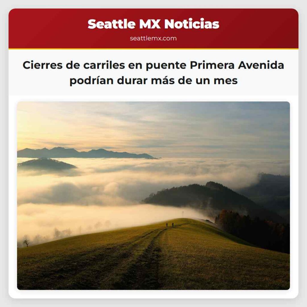 Cierres de carriles en puente Primera Avenida