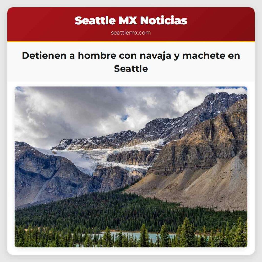 Detienen a hombre con navaja y machete en Seattle