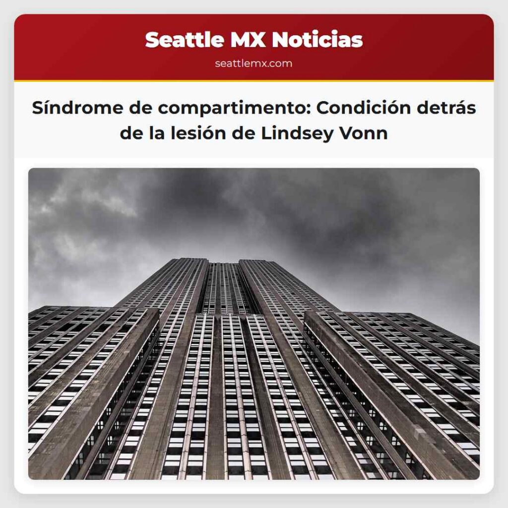 Síndrome de compartimento: Condición detrás de la