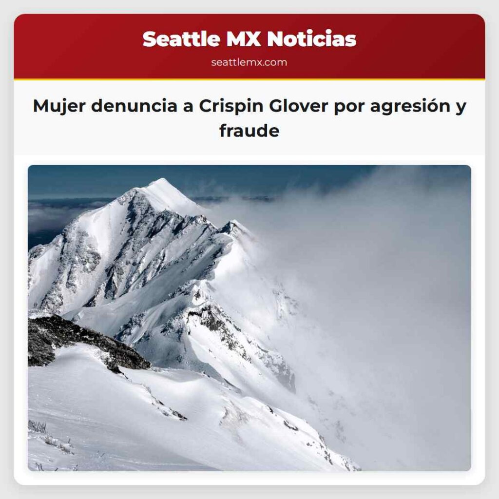 Mujer denuncia a Crispin Glover por agresión y