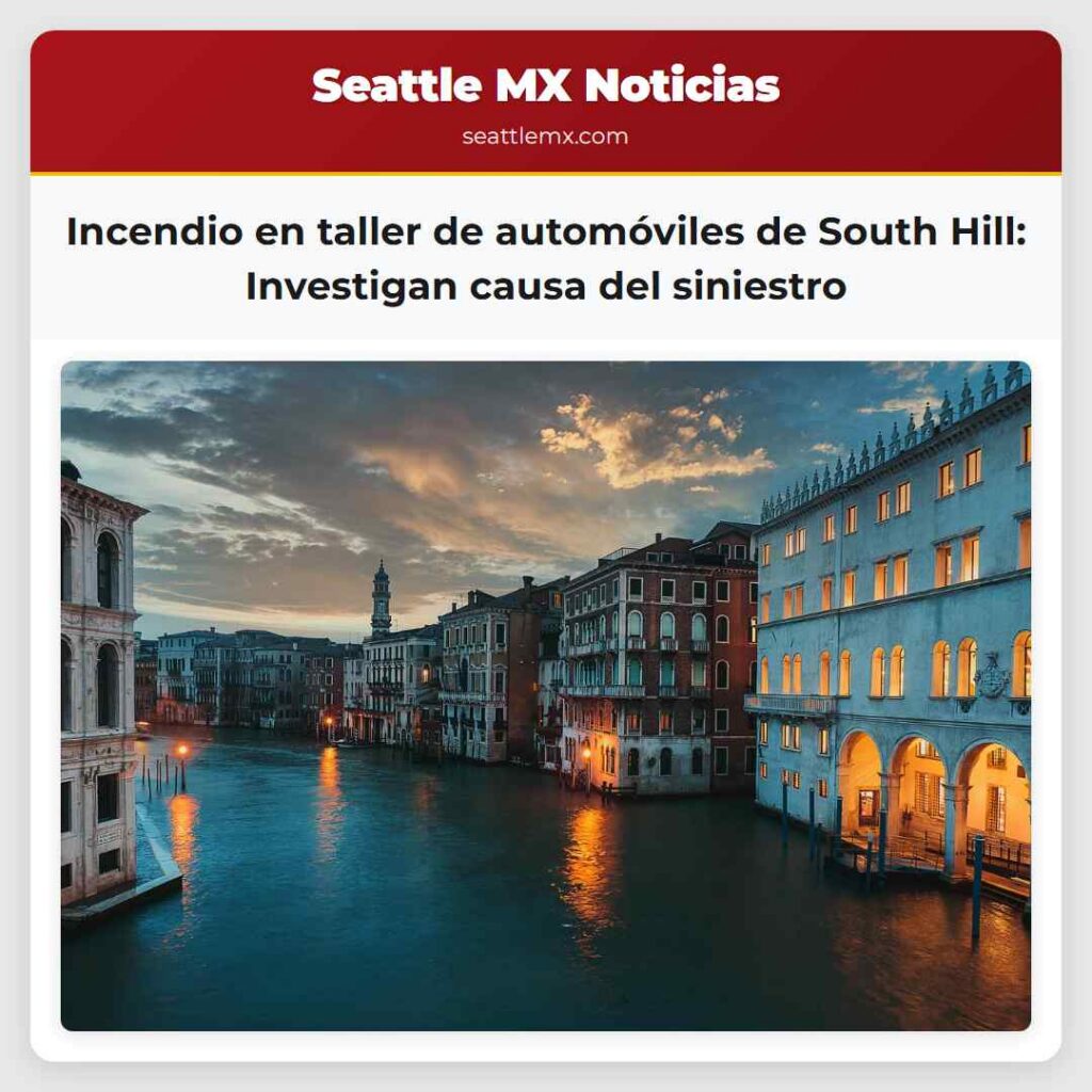 Incendio en taller de automóviles de South Hill:
