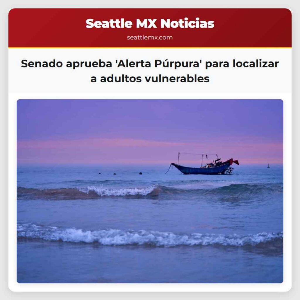 Senado aprueba 'Alerta Púrpura' para localizar a