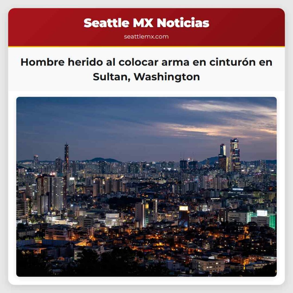 Hombre herido al colocar arma en cinturón en