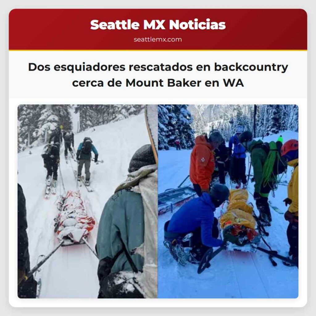 Dos esquiadores rescatados en backcountry cerca