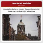 Operación exitosa en Mason County Conductor huye tras maniobra PIT y barreras de punta