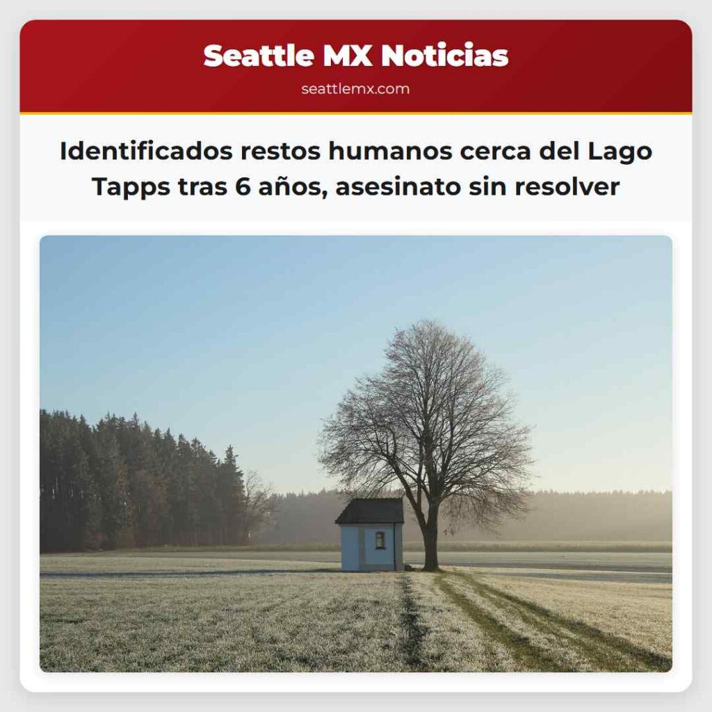 Identificados restos humanos cerca del Lago Tapps