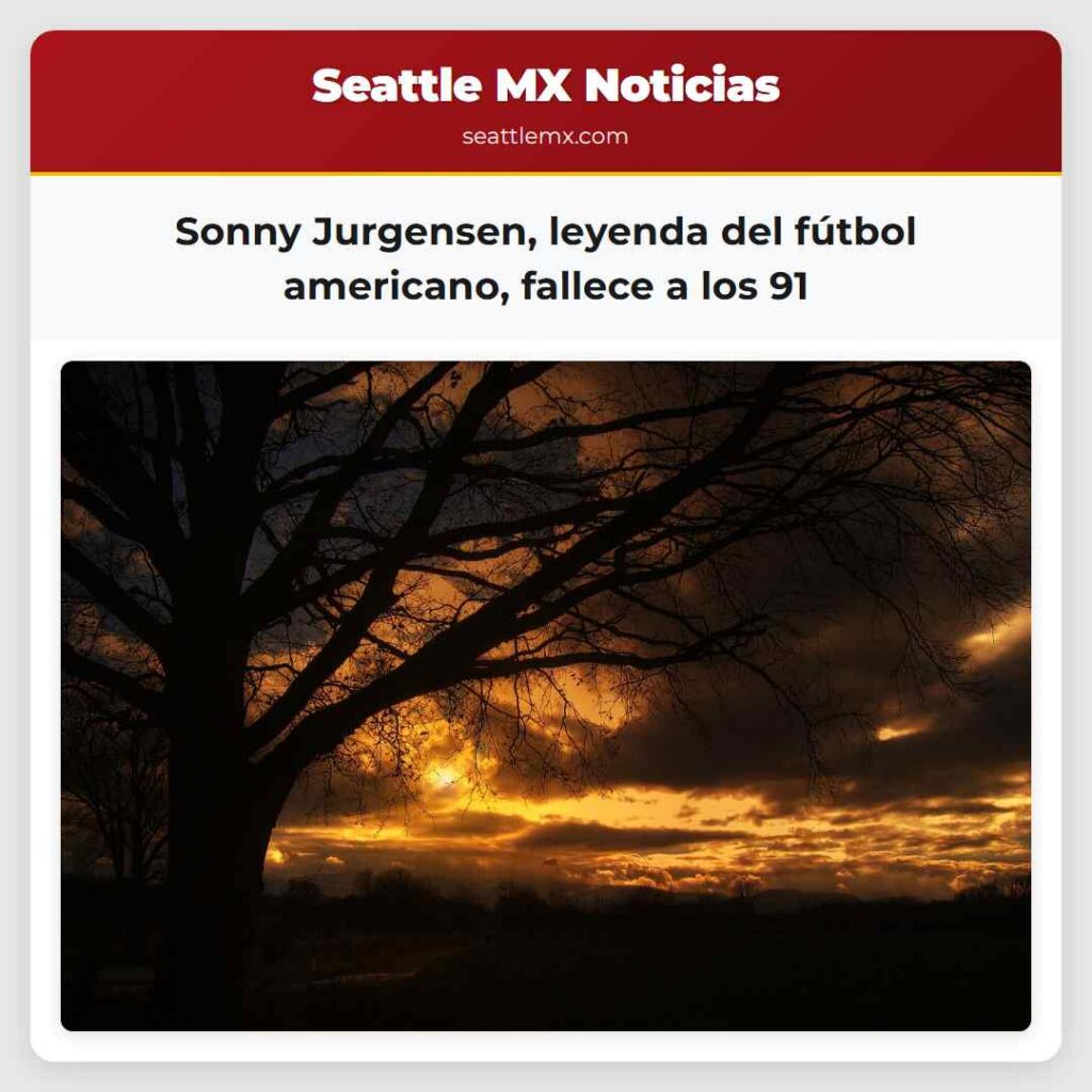 Sonny Jurgensen, leyenda del fútbol americano,