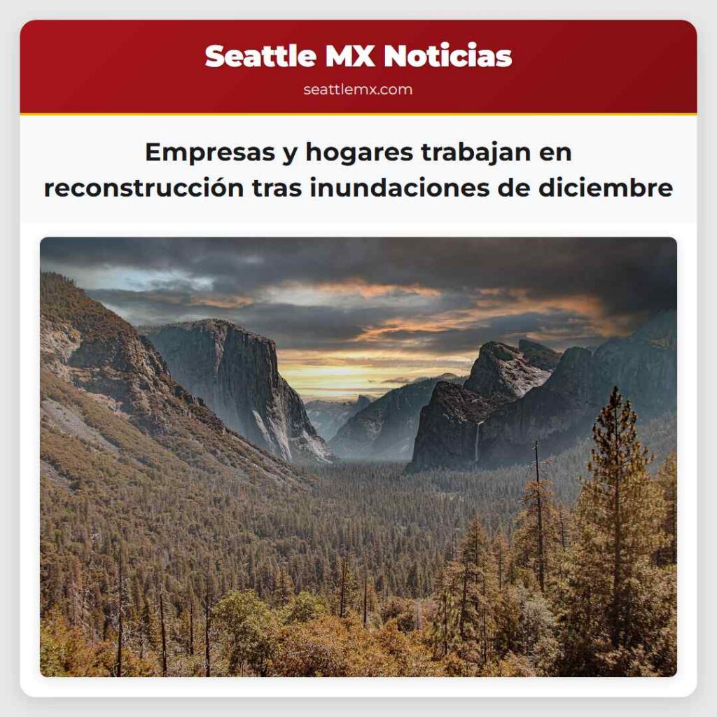 Empresas y hogares trabajan en reconstrucción