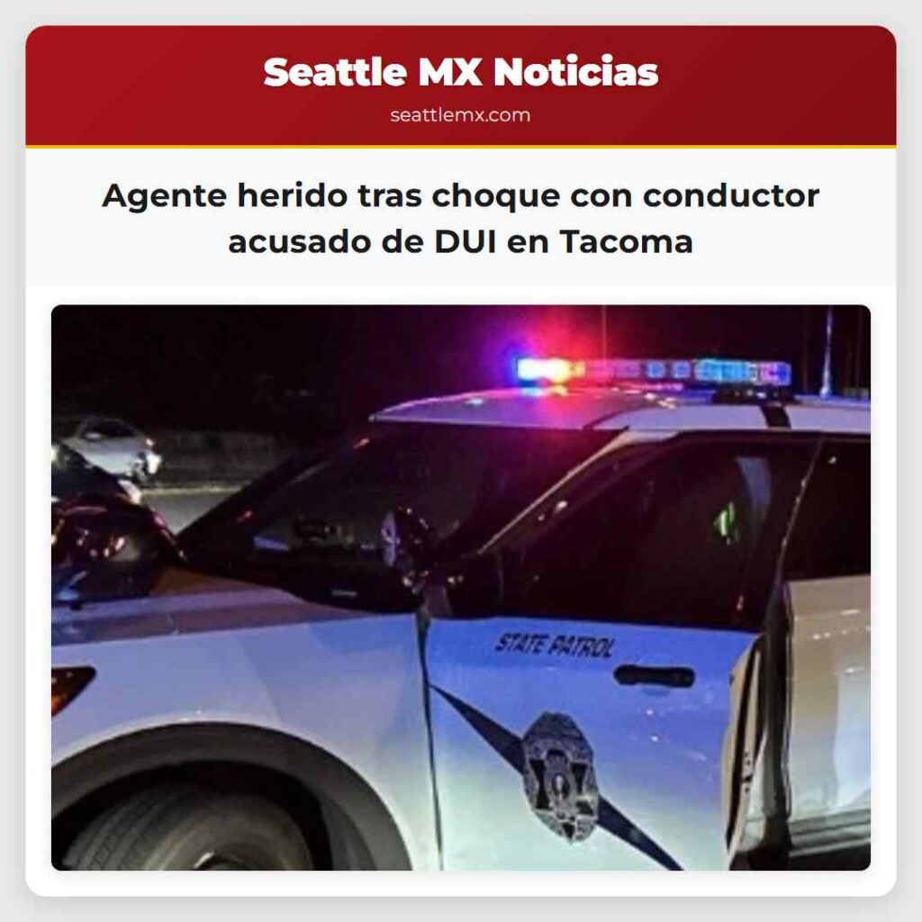Agente herido tras choque con conductor acusado