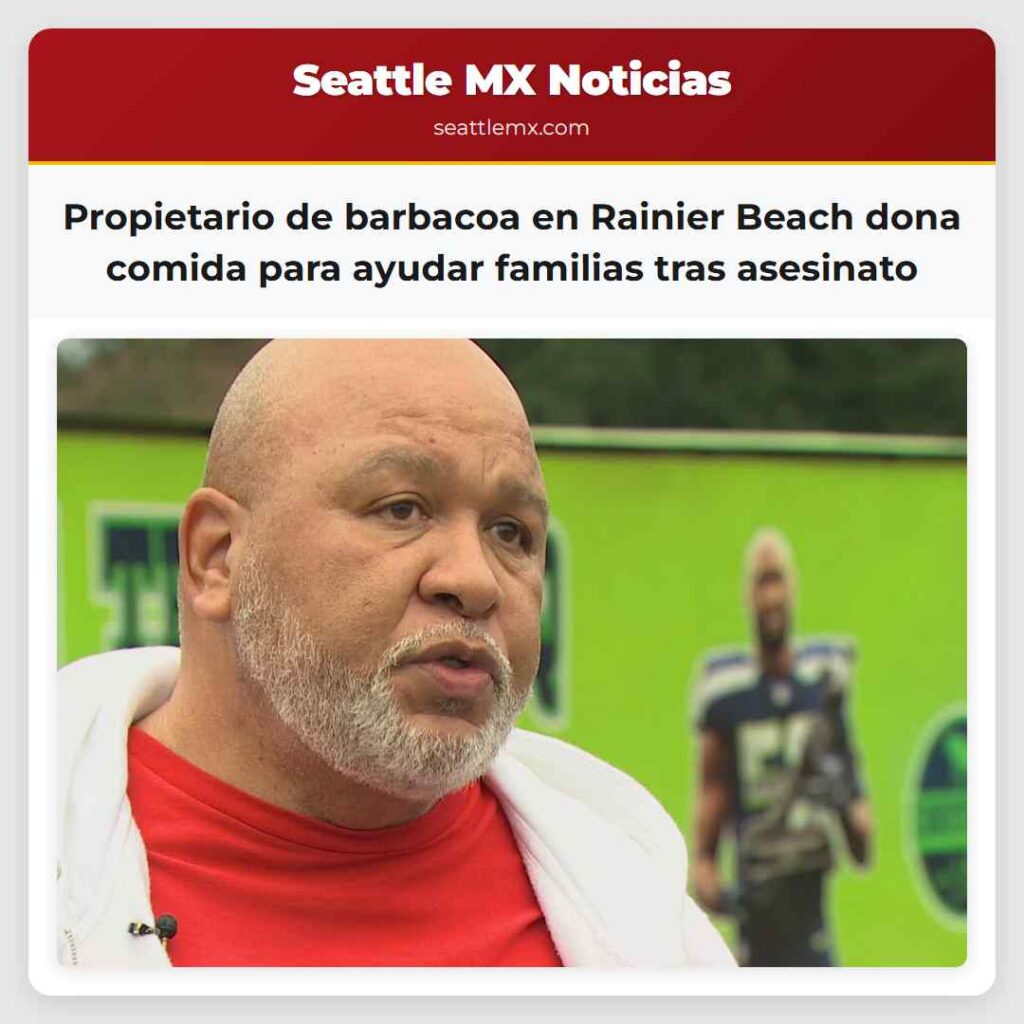 Propietario de barbacoa en Rainier Beach dona