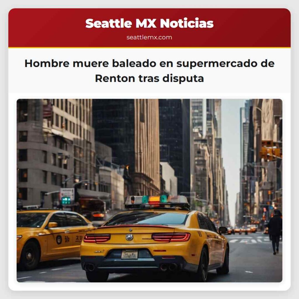 Hombre muere baleado en supermercado de Renton