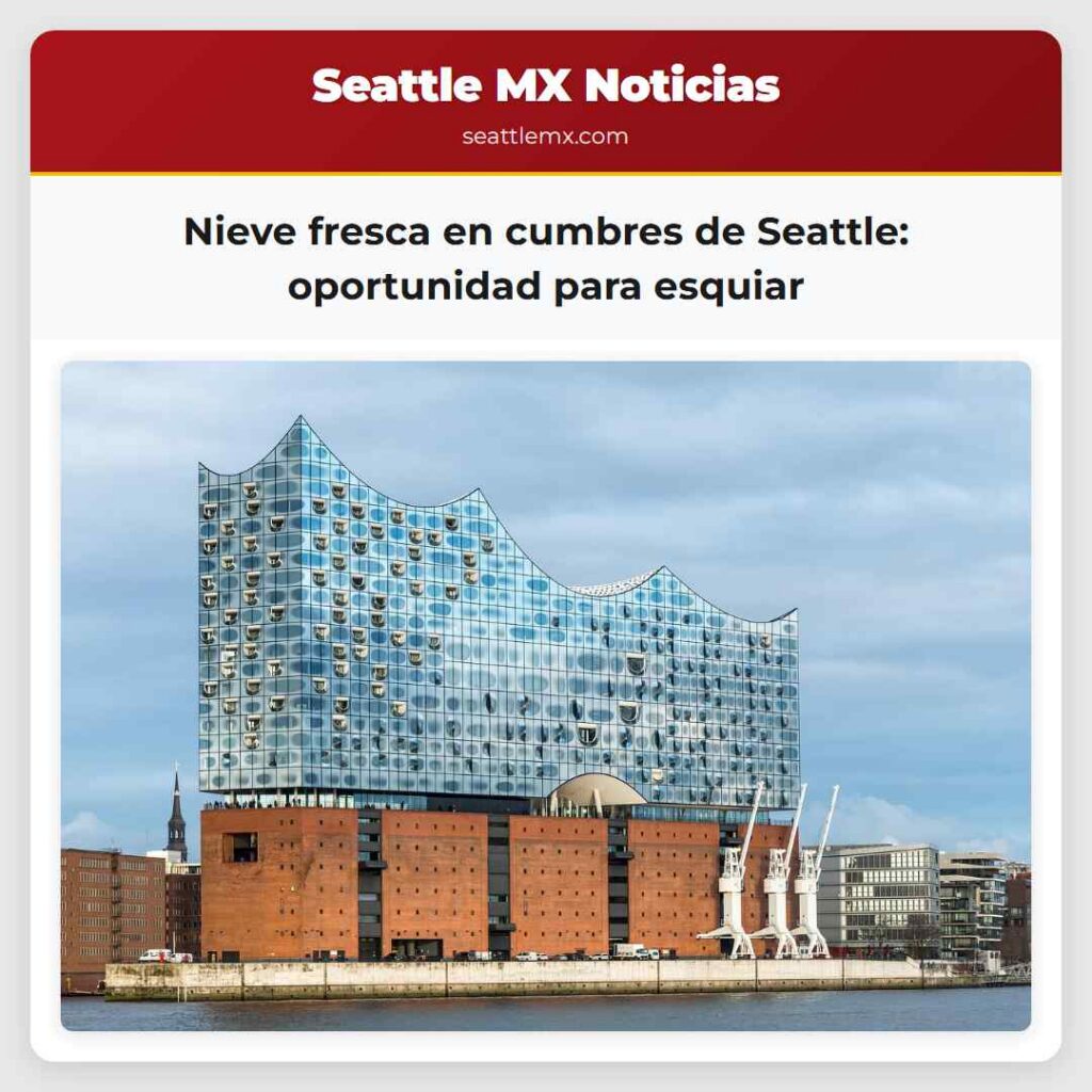Nieve fresca en cumbres de Seattle: oportunidad