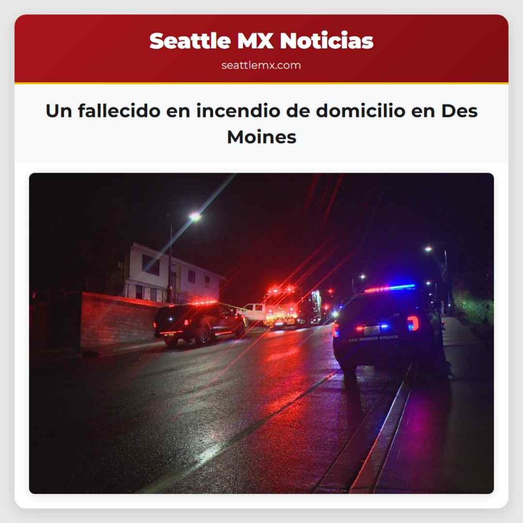 Un fallecido en incendio de domicilio en Des