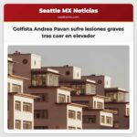 Andrea Pavan golfista profesional cae en una cabina de elevador y sufre lesiones graves