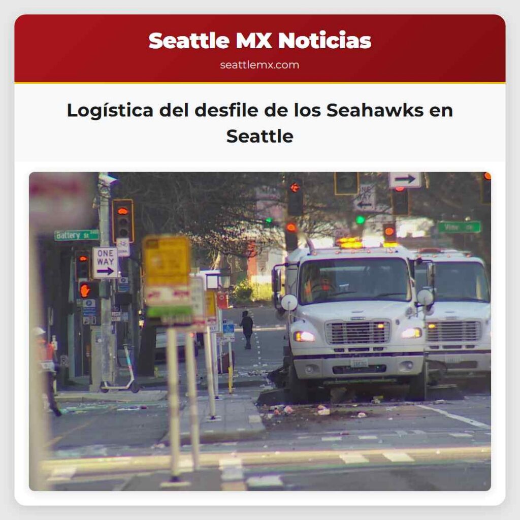 Logística del desfile de los Seahawks en Seattle
