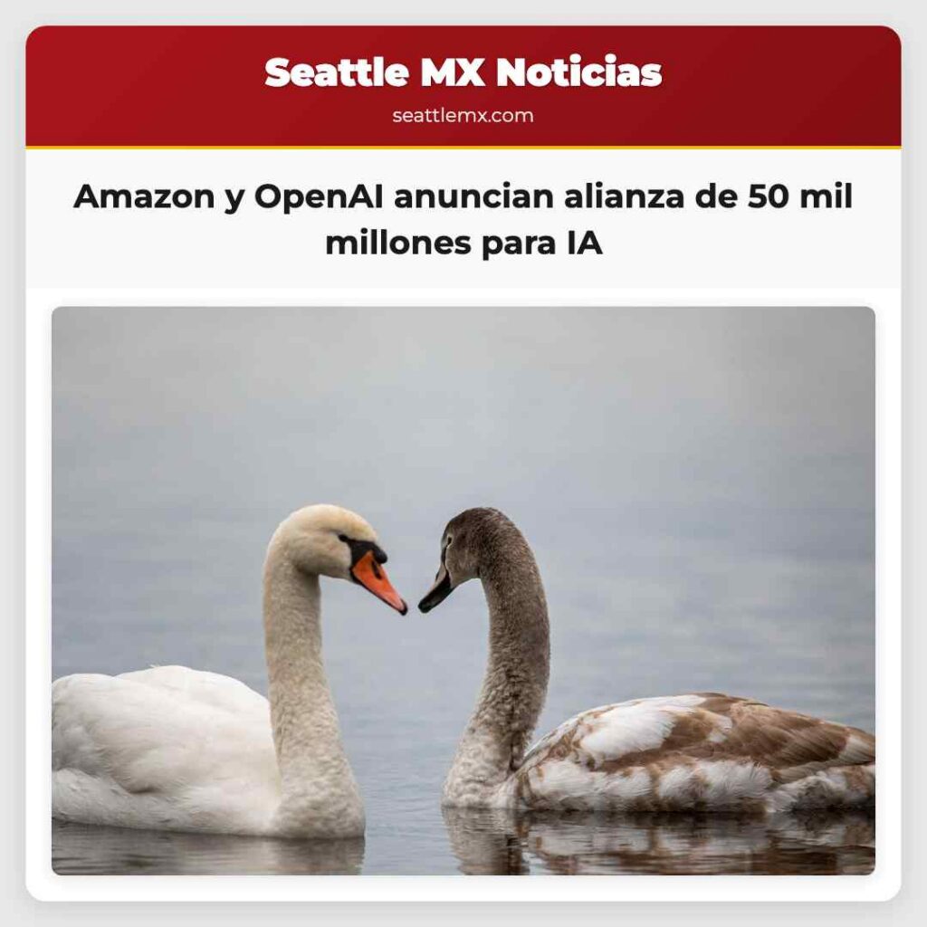 Amazon y OpenAI anuncian alianza de 50 mil