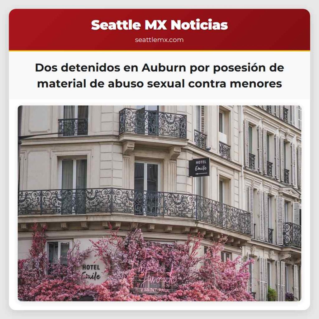 Dos detenidos en Auburn por posesión de material