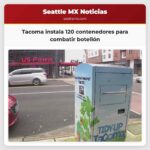 Tacoma instala 120 contenedores nuevos para combatir el botellón