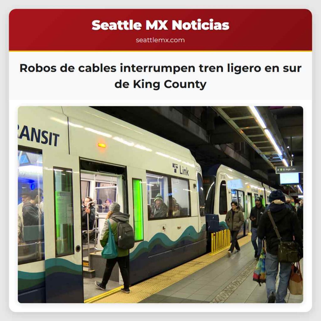 Robos de cables interrumpen tren ligero en sur de