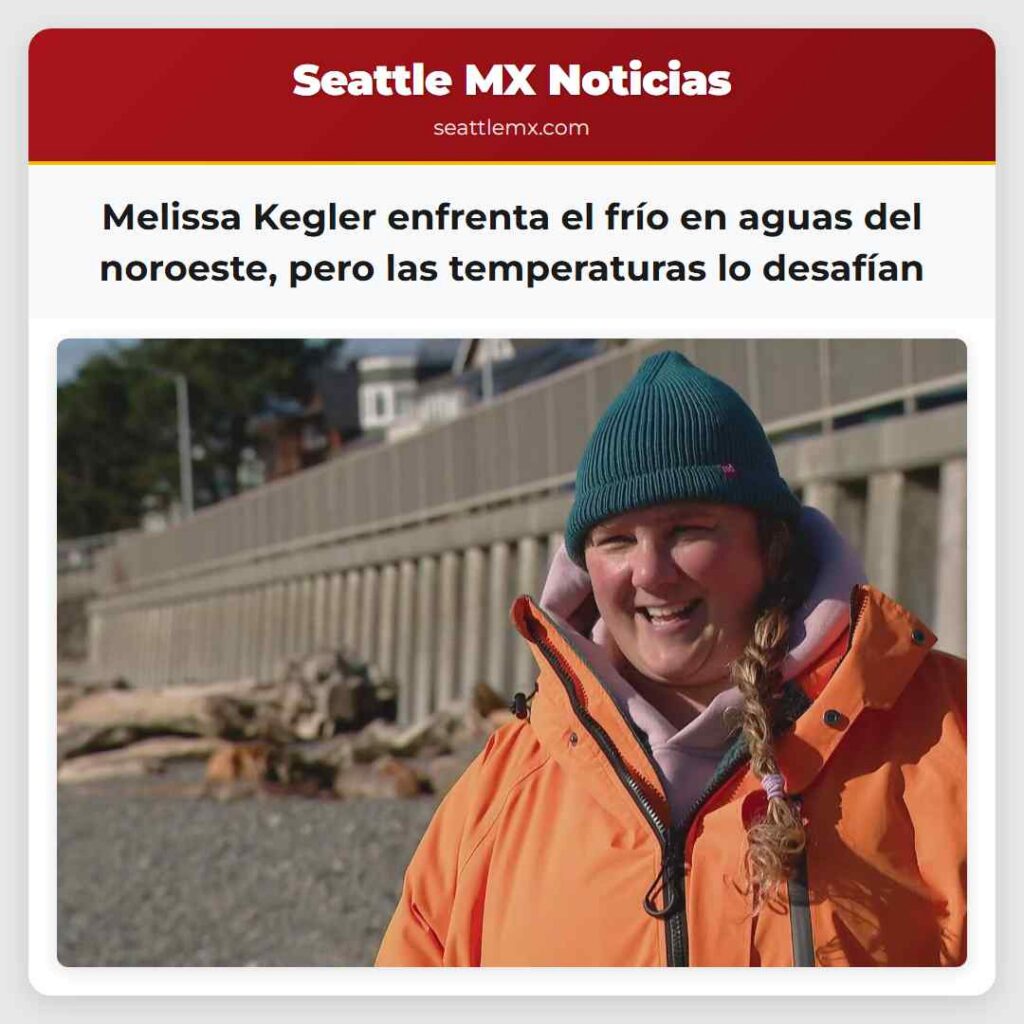 Melissa Kegler enfrenta el frío en aguas del