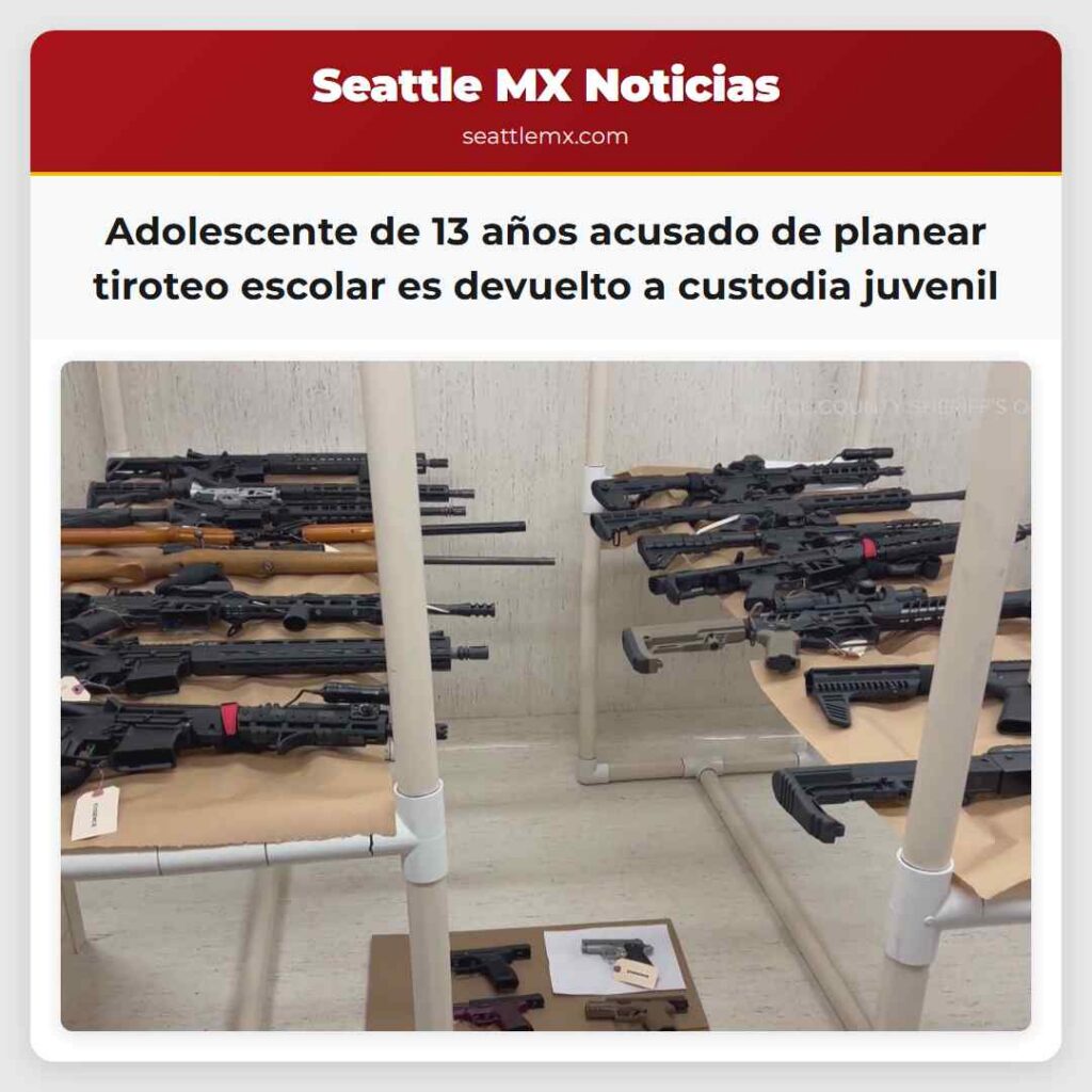 Adolescente de 13 años acusado de planear tiroteo