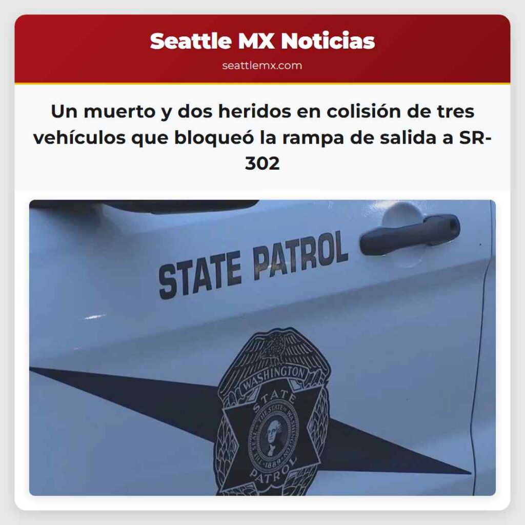 Noticias De Seattle 3 Un muerto y dos heridos en colisión de tres