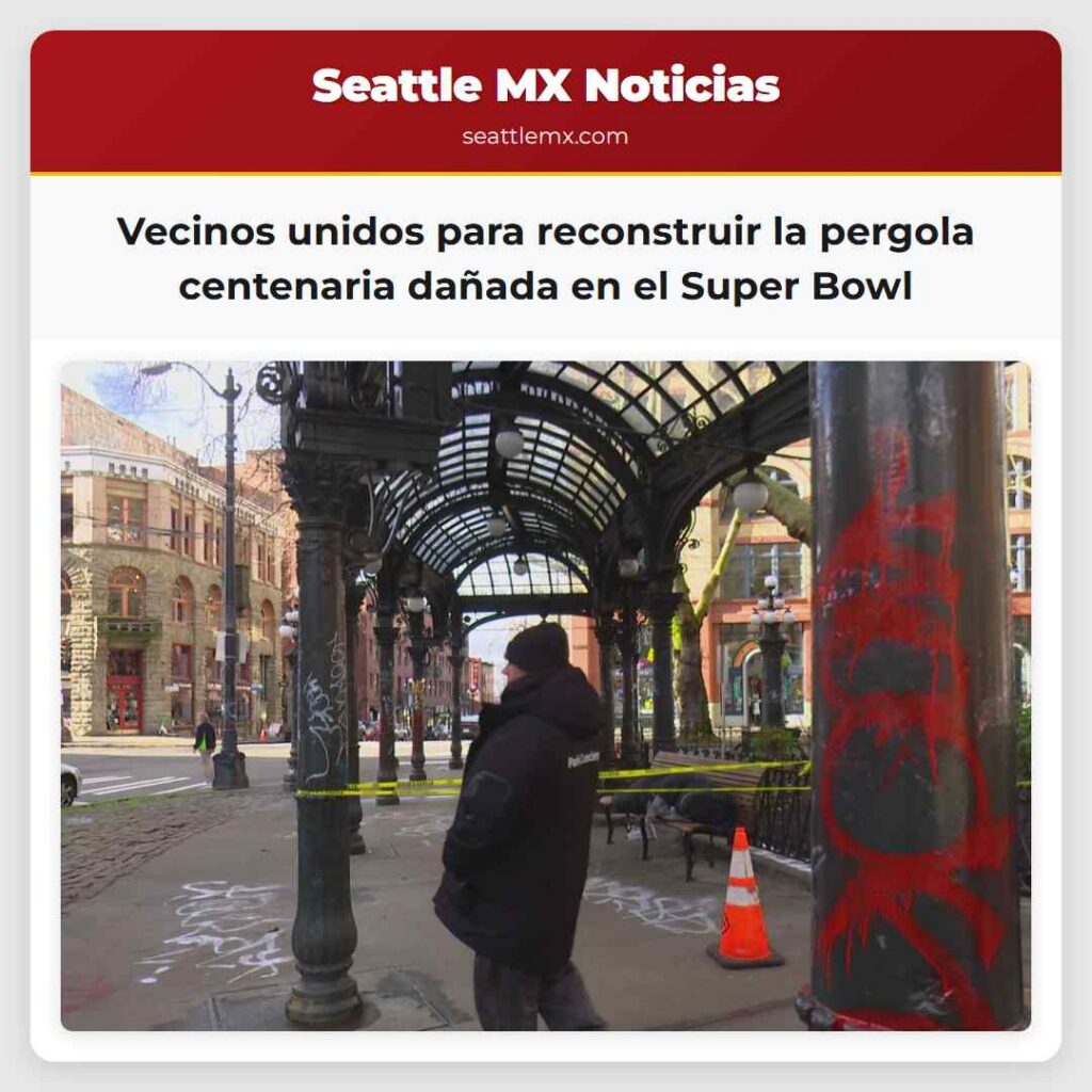 Vecinos unidos para reconstruir la pergola