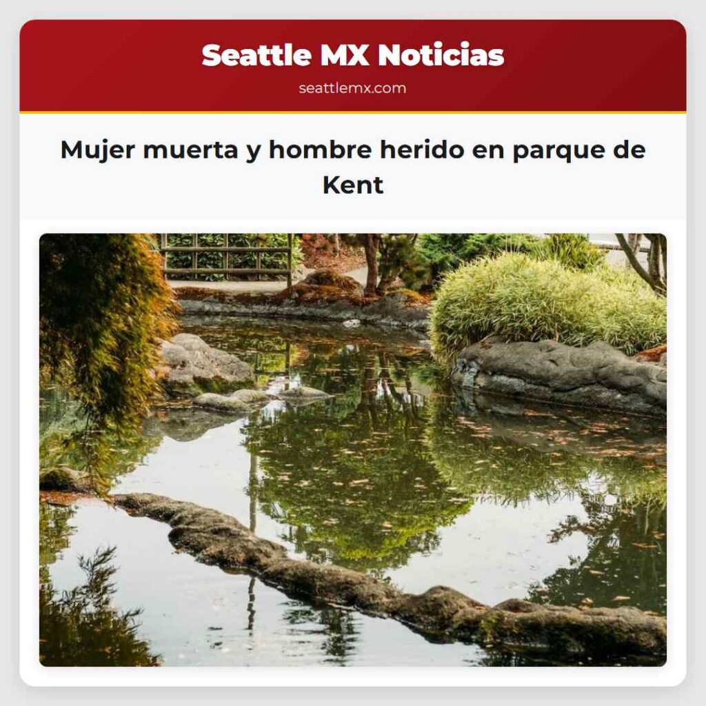 Mujer muerta y hombre herido en parque de Kent