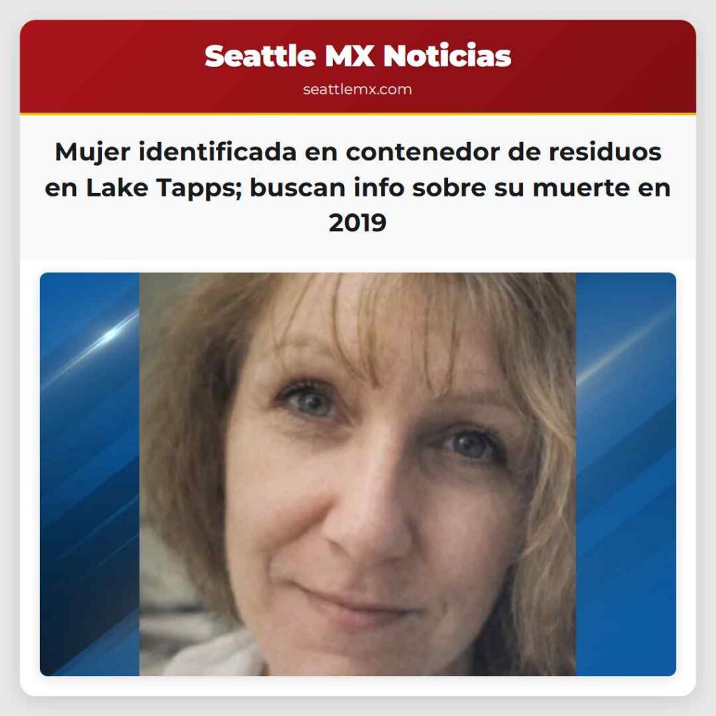 Mujer identificada en contenedor de residuos en