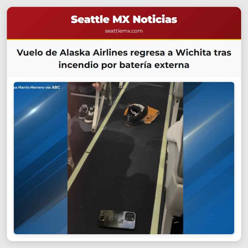 Vuelo de Alaska Airlines regresa a Wichita tras